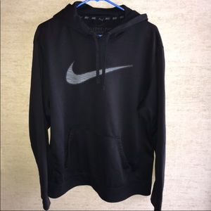 Nike therma-fit black with gray Nike sign